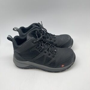 Merrell Boots Mens 6.5 Fullbench‎ Speed Mid J003319 Black Workwear Safety Toe